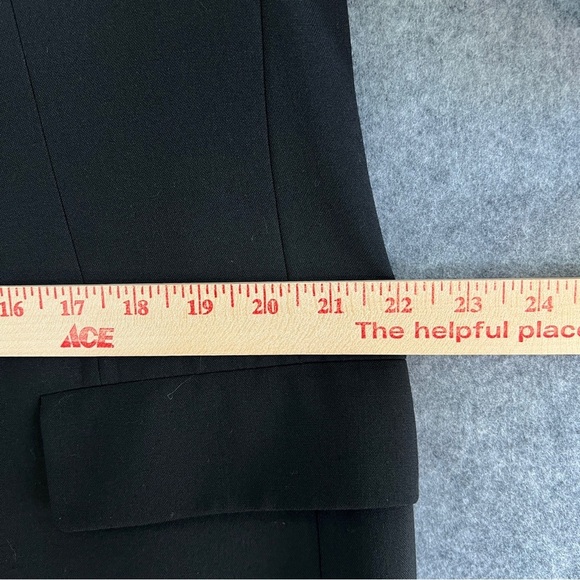 HART SCHAFFNER & MARX Wool Blazer Sports Coat 2 Button Single Vent Black 44R - Picture 8 of 10